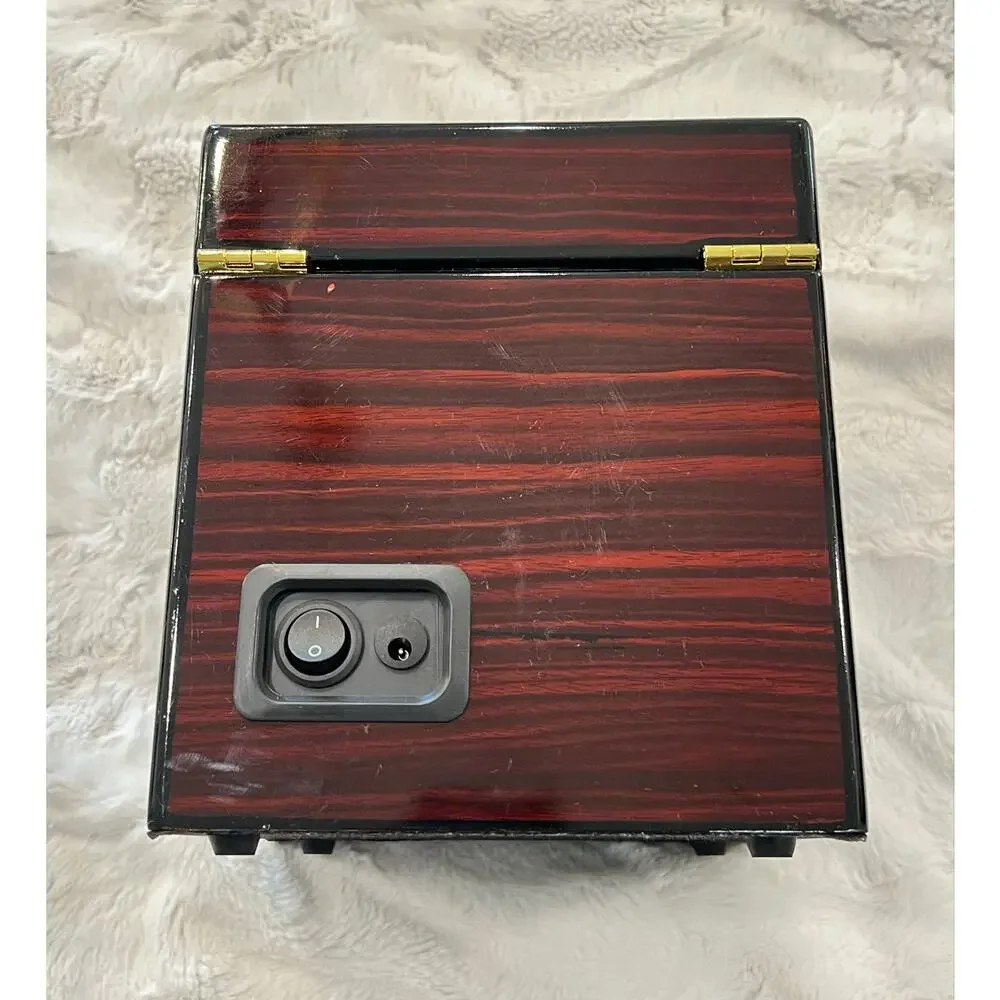 Automatic Watch Winder Box Double 2 Slot Display Storage Luxury Rototion Wooden